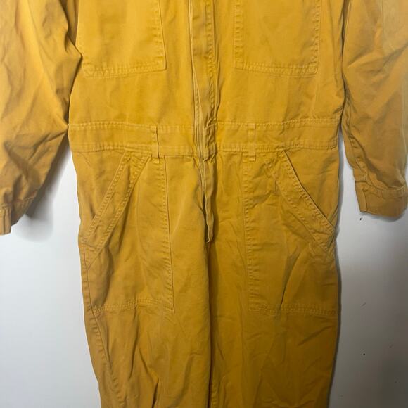 Big Bud Press Long Sleeve Everyday Jumpsuit Spicy Mustard Yellow sz L - Picture 10 of 10